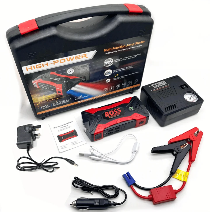 Portable Car Jump Starter & Air Compressor | Never Get Stranded Again