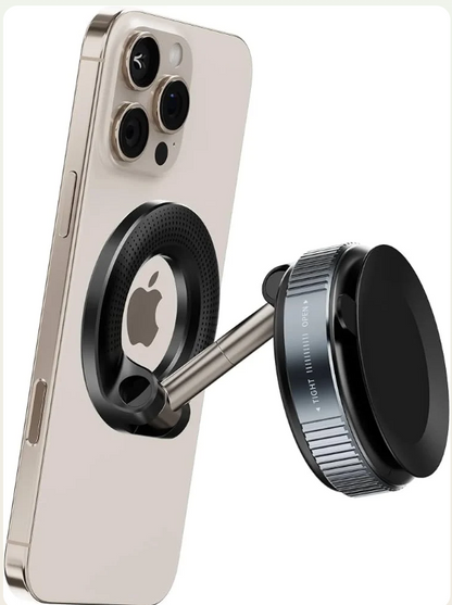 Vacuum Suction Magnetic Car Phone Holder | Lock-Tight Grip, Every Road