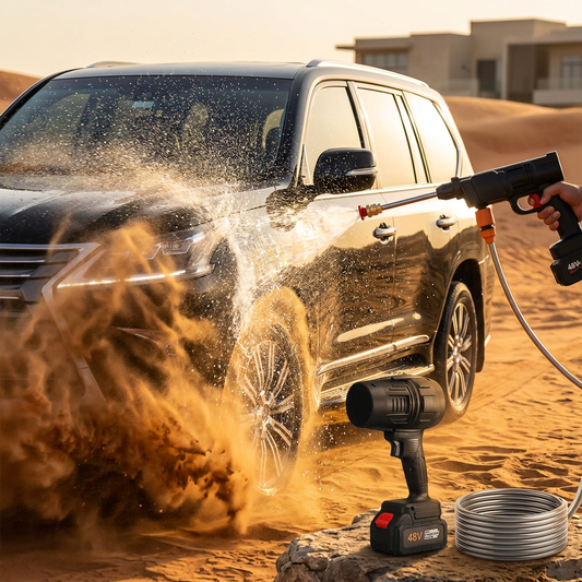 Air Blower & High Pressure Washer Gun Bundle - cinematic Meta ad creative